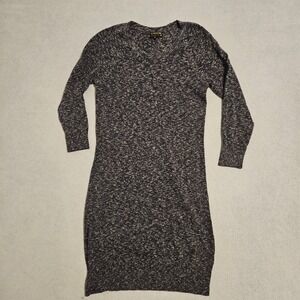 Rag‎ & Bone Knit Dress Gray Black Speckled Long Sleeve Casual Career Small